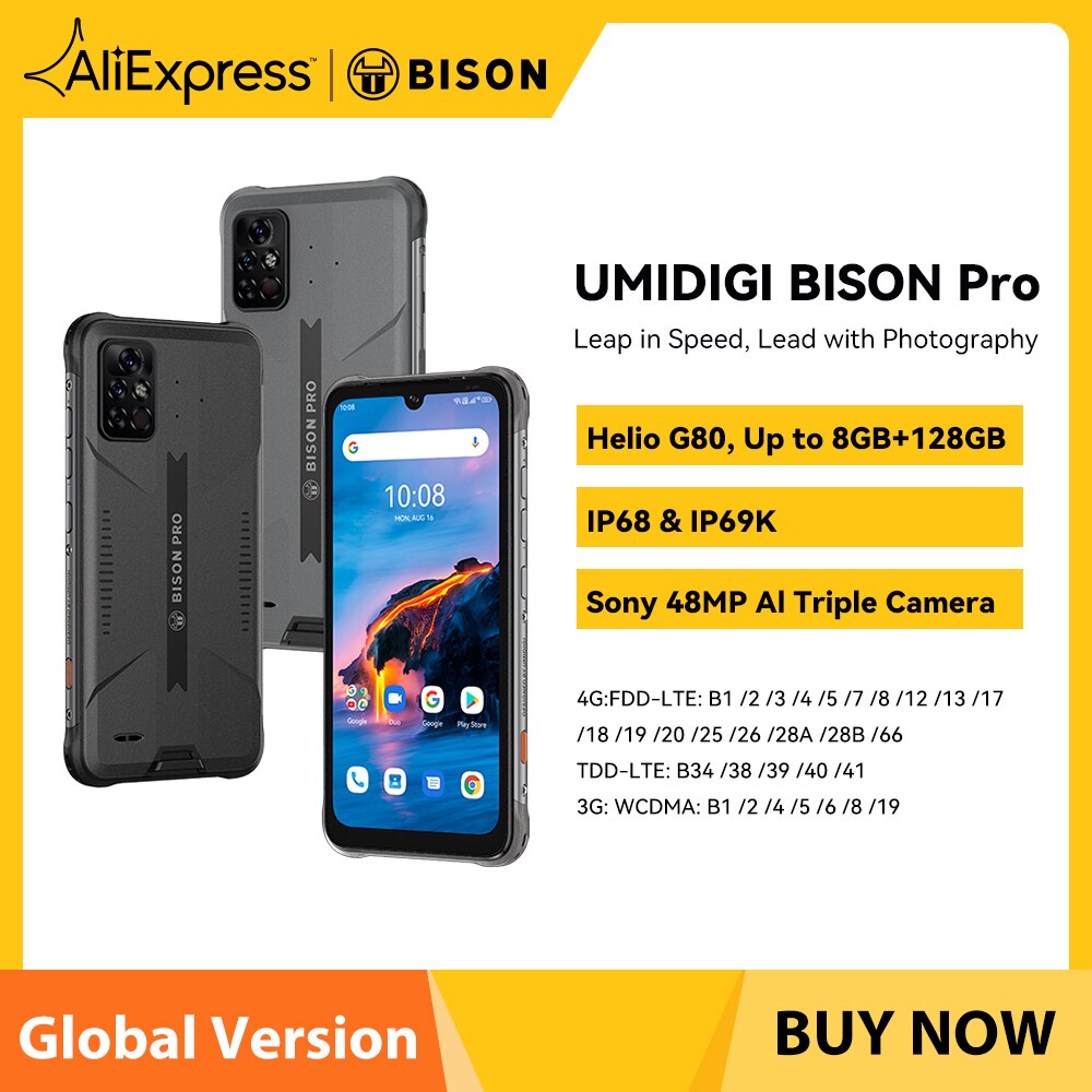 UMIDIGI BISON Pro ۷ι  Ʈ, NFC, 128G..